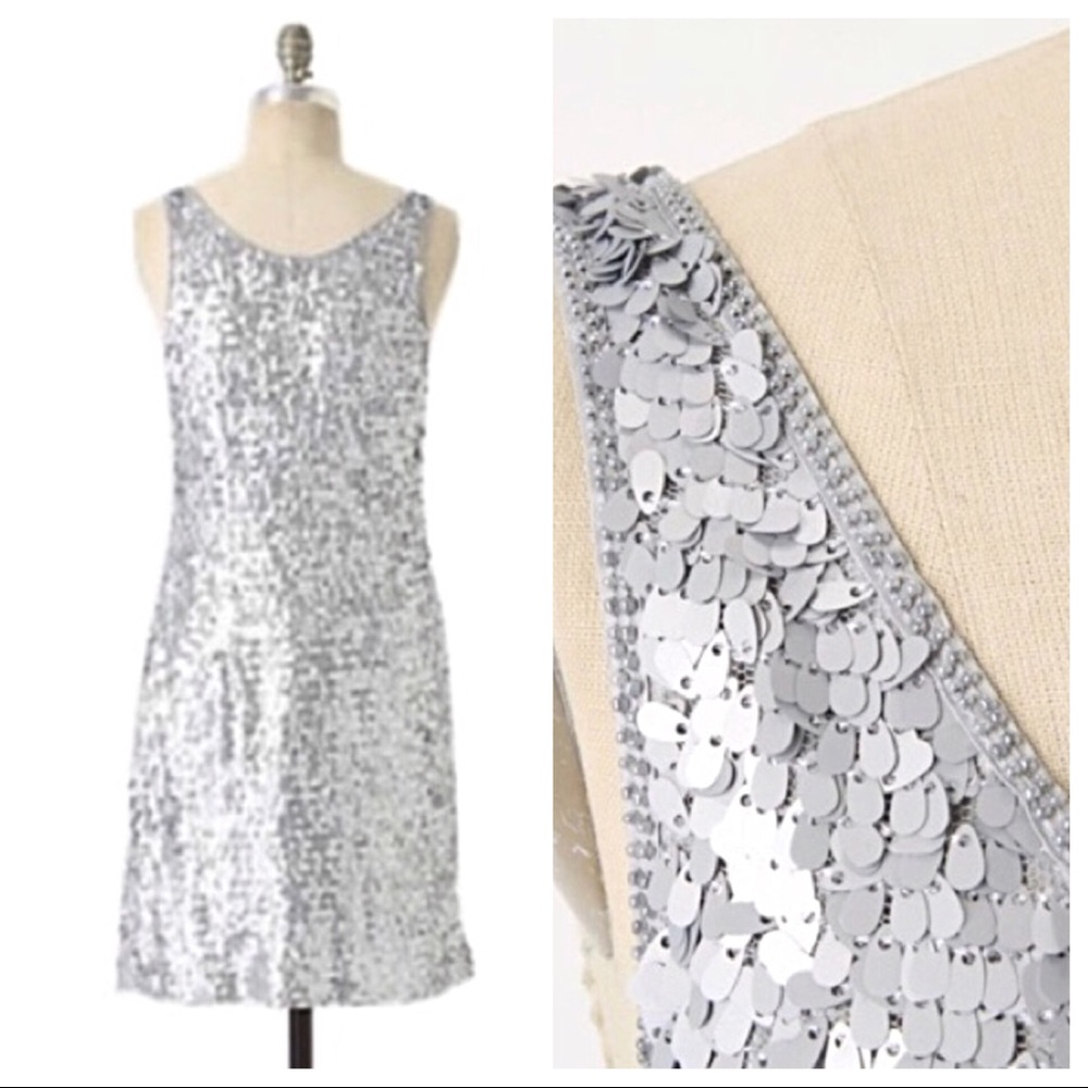 MISE EN SCENE SWING SILVER CLOUD DRESS SEQUINED